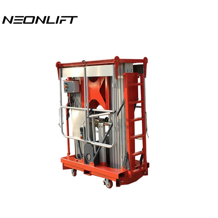 Mobile Electric Dual Mast Aluminum Vertical Lift